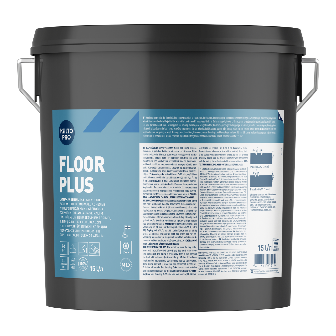 Акриловий дисперсійний клей для підлоги Kiilto Floor Plus